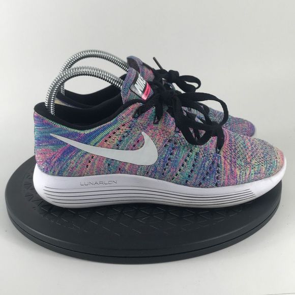 Nike LunarEpic Flyknit Multicolor Running Shoes 843765-004 Women’s Size 6.5 - Picture 4 of 12